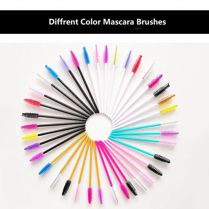 diffrent color mascara brushes disposable