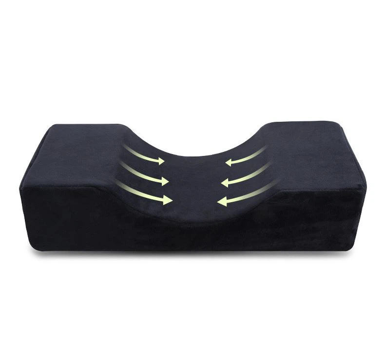 black flannel lash pillow