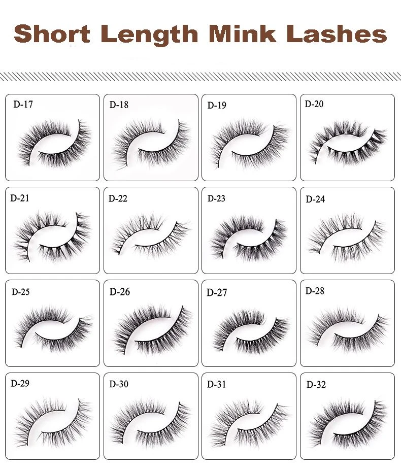 short length mink lashes