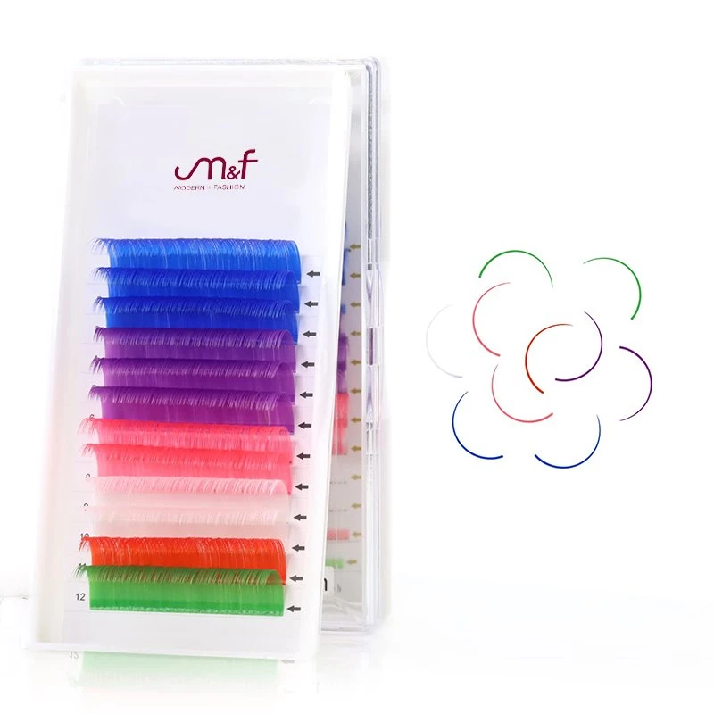 clolred lashes extension